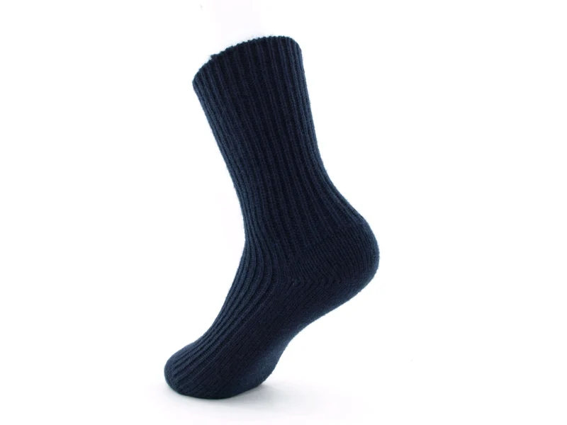 1 Paar Kindersocken 100 % Schurwolle marine