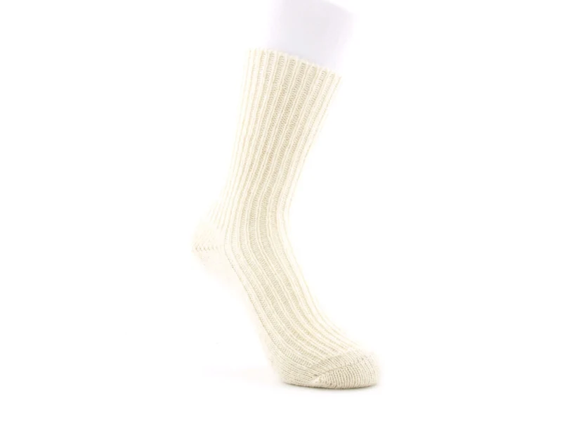 1 Paar Kindersocken 100 % Schurwolle wollweiß