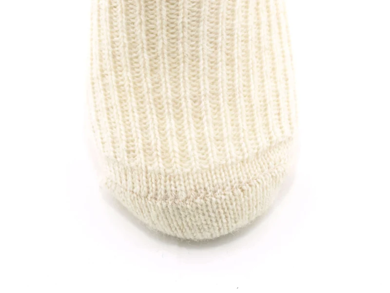 1 Paar Kindersocken 100 % Schurwolle wollweiß