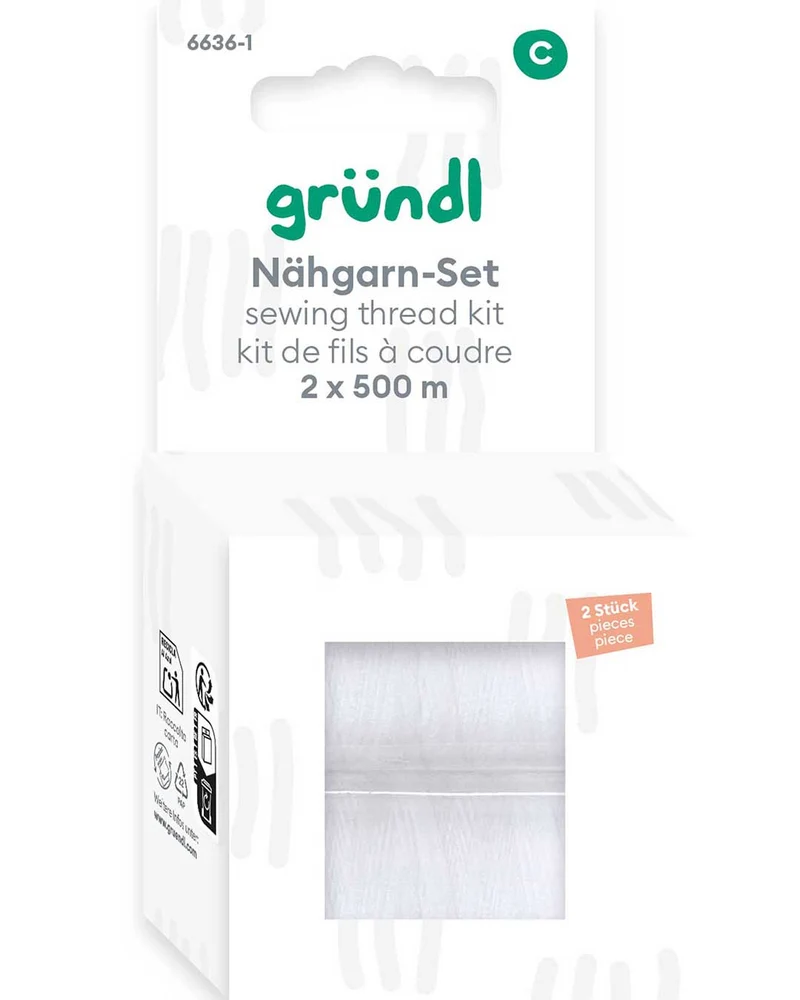 Nähgarn-Set, 2 x 500 m
