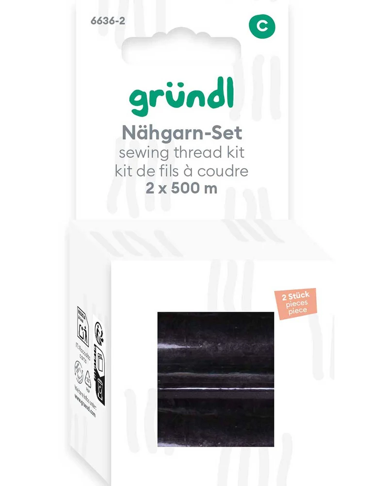 Nähgarn-Set, 2 x 500 m