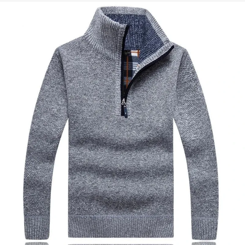Herren Pullover Sweatshirt Troyer Pulli Sweater Stehkragen Zipper Langarmpulli