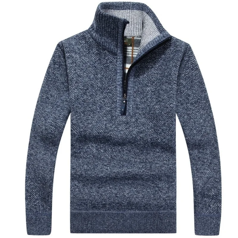 Herren Pullover Sweatshirt Troyer Pulli Sweater Stehkragen Zipper Langarmpulli