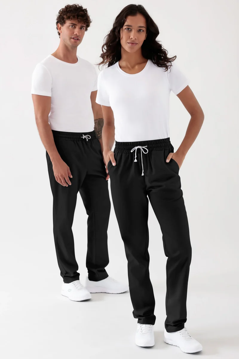 TENCEL™ Hose Unisex - Rundumgummibund schwarz