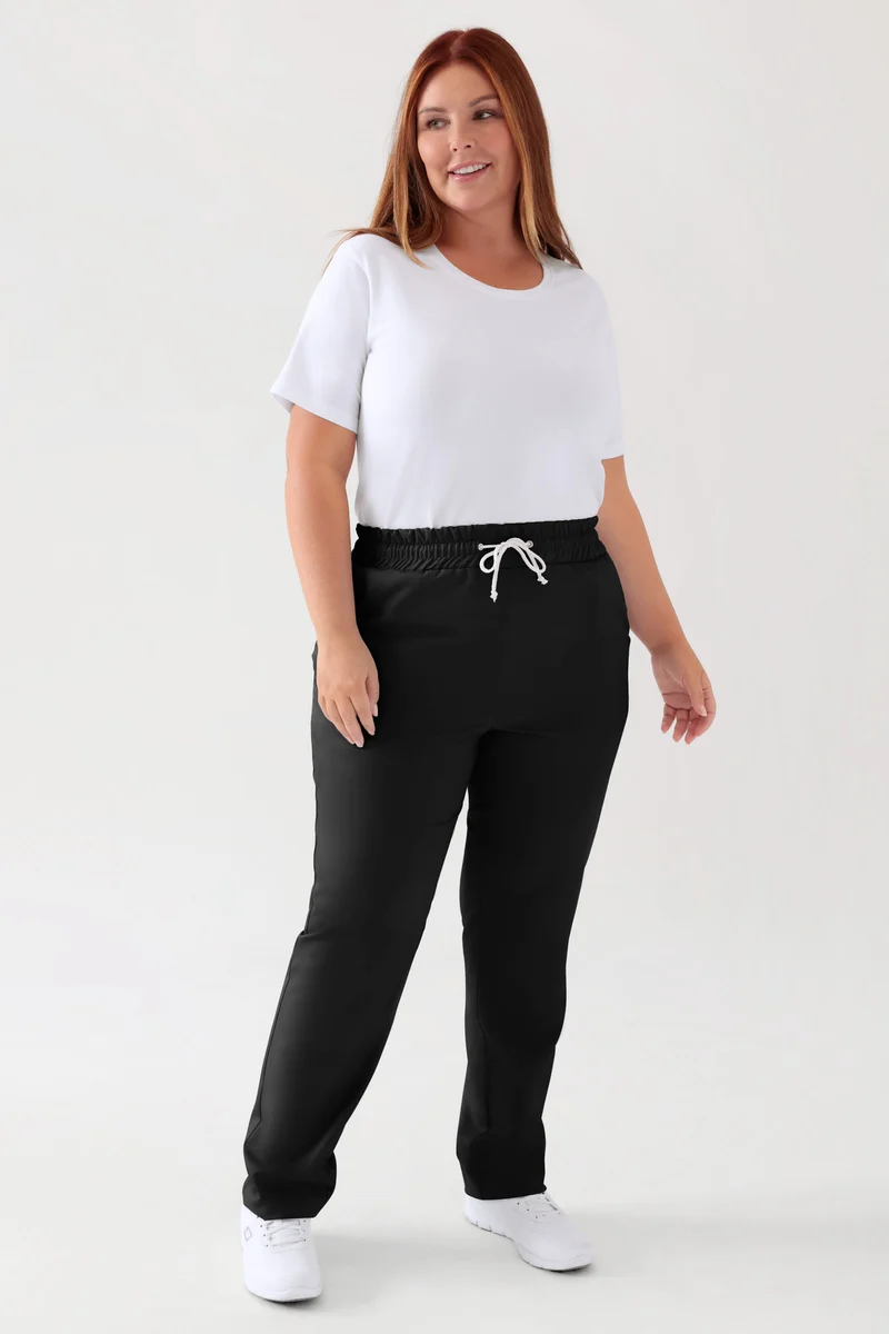 TENCEL™ Hose Unisex - Rundumgummibund schwarz