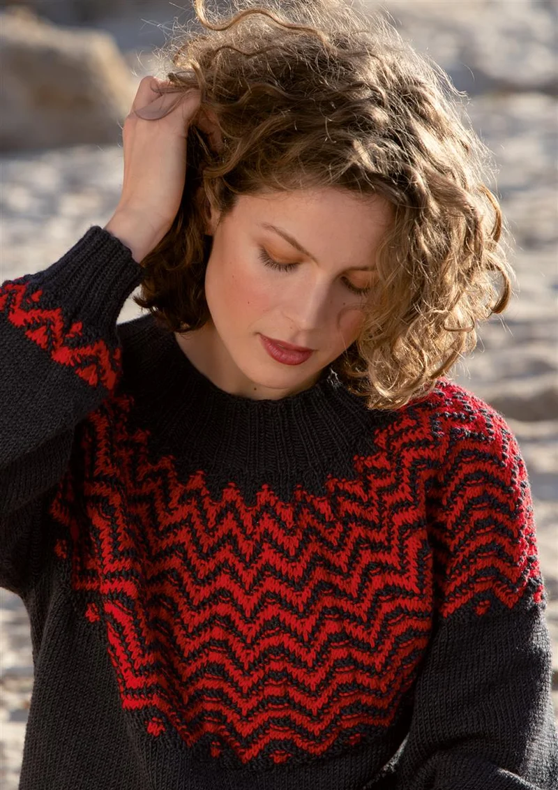 Pullover Rosso Grafito