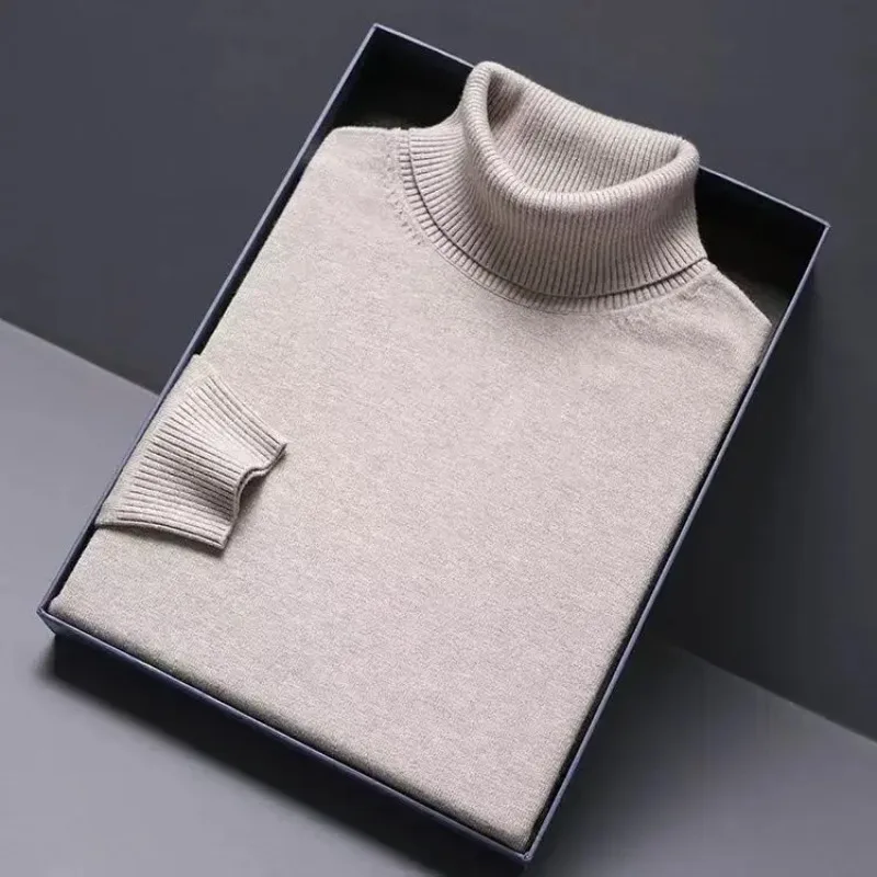 Herren Rollkragen Pullover Sweatshirt Leichter Pulli Sweater Shirt Langarmshirt