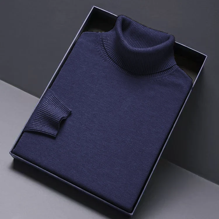 Herren Rollkragen Pullover Sweatshirt Leichter Pulli Sweater Shirt Langarmshirt