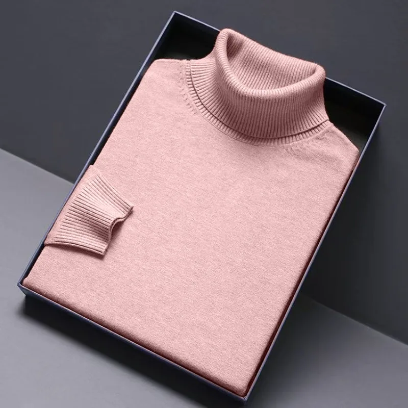 Herren Rollkragen Pullover Sweatshirt Leichter Pulli Sweater Shirt Langarmshirt