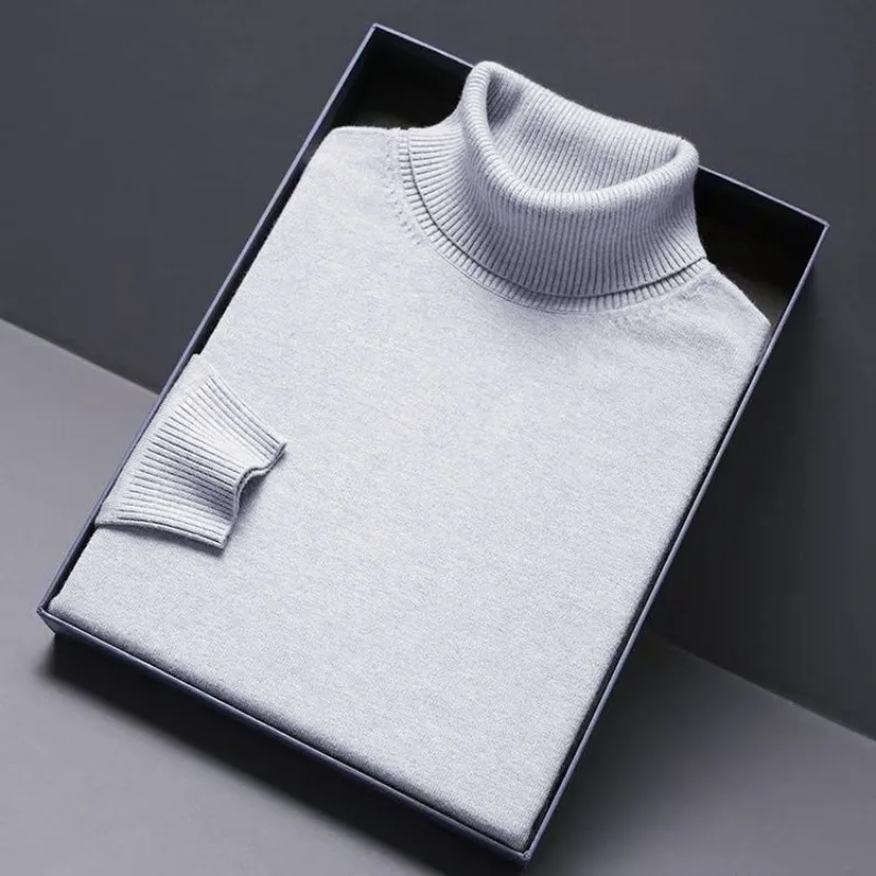 Herren Rollkragen Pullover Sweatshirt Leichter Pulli Sweater Shirt Langarmshirt