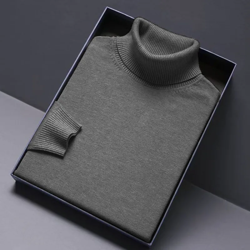 Herren Rollkragen Pullover Sweatshirt Leichter Pulli Sweater Shirt Langarmshirt