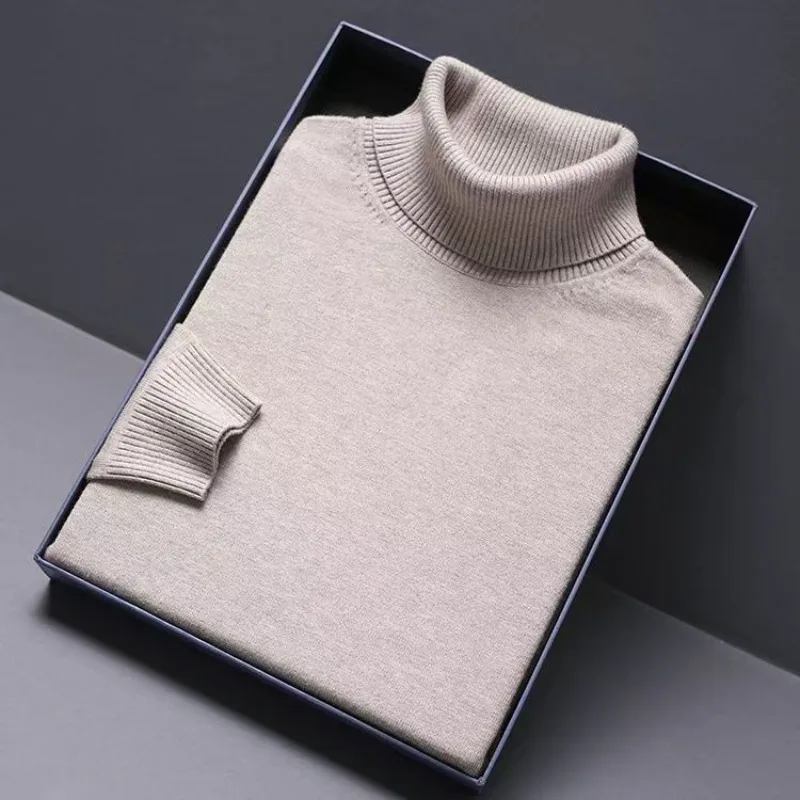 Herren Rollkragen Pullover Sweatshirt Leichter Pulli Sweater Shirt Langarmshirt