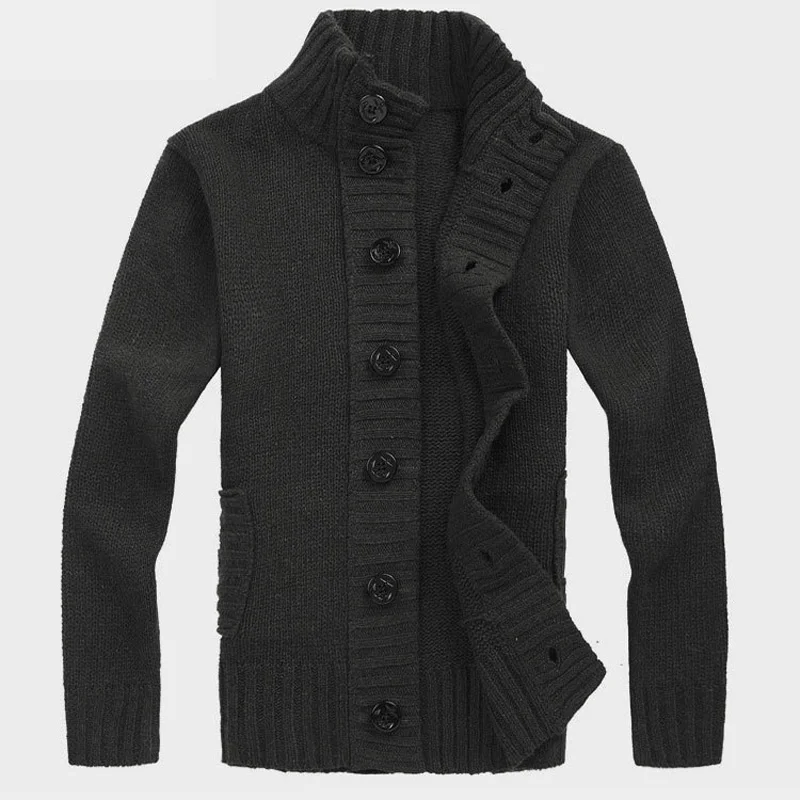 Herren Herbst Jacke Übergangsjacke Sweatjacke Sweater Strickjacke mit Zopfmuster