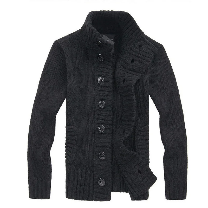 Herren Herbst Jacke Übergangsjacke Sweatjacke Sweater Strickjacke mit Zopfmuster