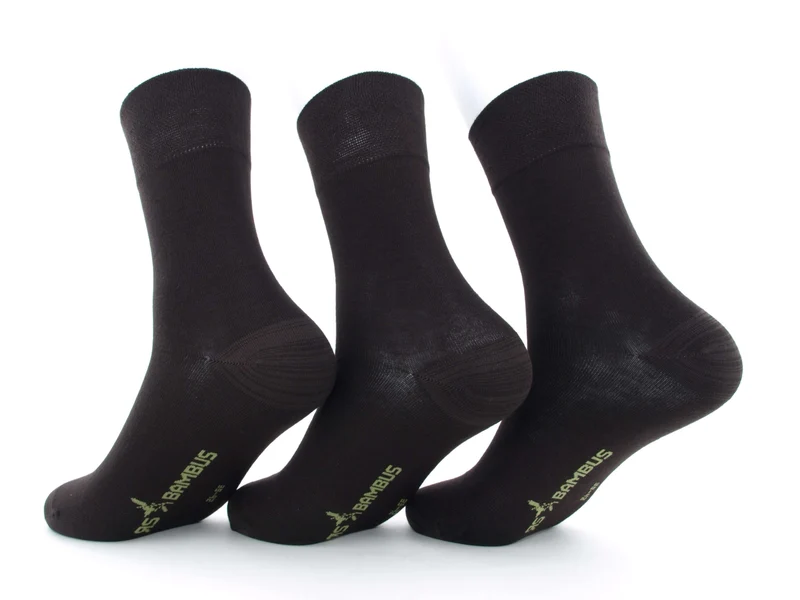 3 Paar Socken "Bambus" mocca