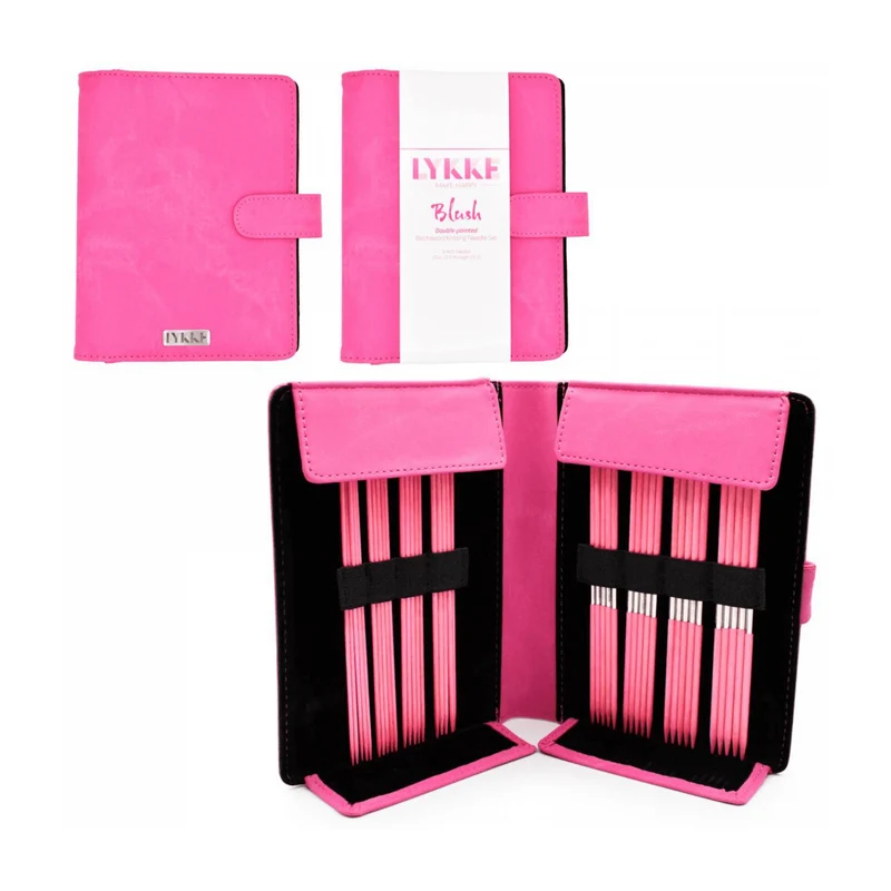 Strumpfstricknadel - Set Blush S - Fuchsia Denim