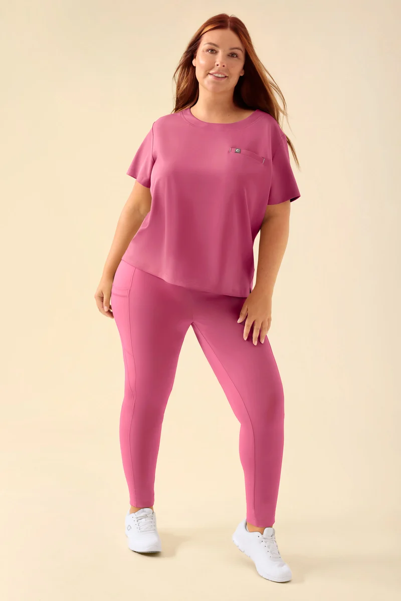 KAERE Leggings Damen - super elastisch rosenholz