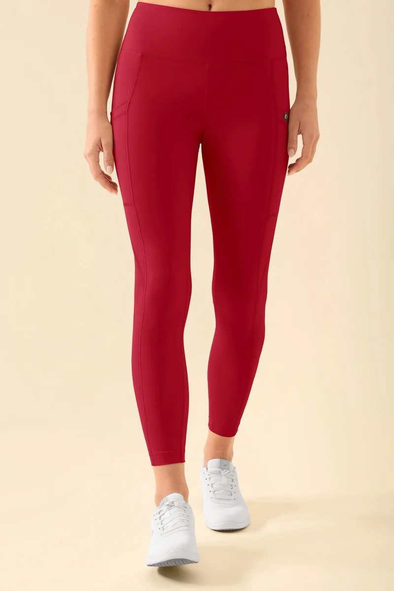 KAERE Leggings Damen - super elastisch rot