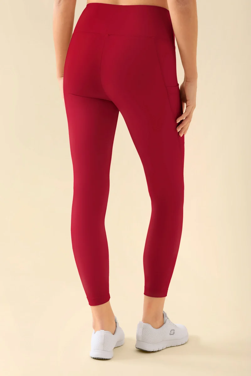 KAERE Leggings Damen - super elastisch rot