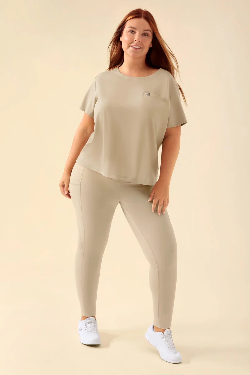 KAERE Leggings Damen - super elastisch sand