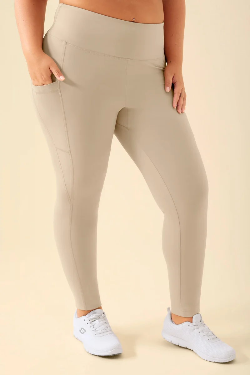 KAERE Leggings Damen - super elastisch sand