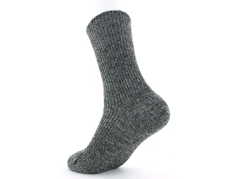 1 Paar Wollsocken 100 % Schurwolle meliert