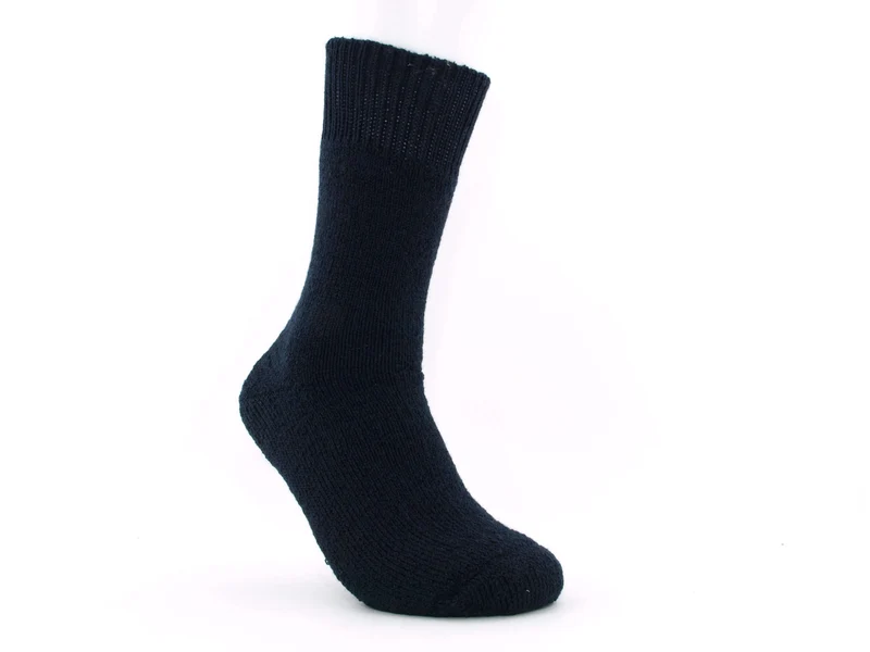 1 Paar Thermosocken Vollplüsch marine