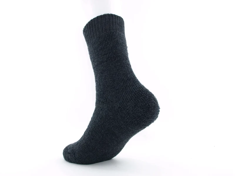 1 Paar Thermosocken Vollplüsch anthrazit