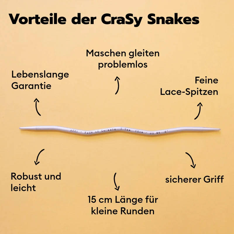 CraSy Snakes Nadelspiel in Wellenform
