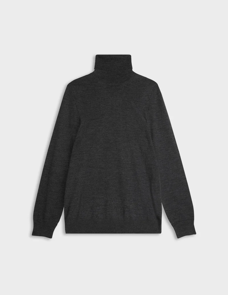 Pull Giovani en laine mérinos gris