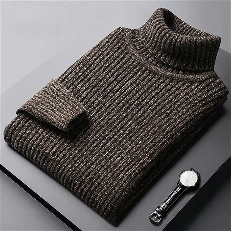 Herren Rollkragen Pullover Sweatshirt Pulli Zipper Sweater Shirt Langarmshirt