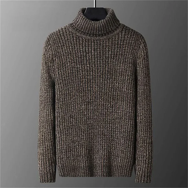 Herren Rollkragen Pullover Sweatshirt Pulli Zipper Sweater Shirt Langarmshirt