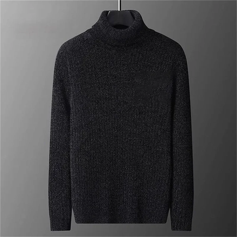 Herren Rollkragen Pullover Sweatshirt Pulli Zipper Sweater Shirt Langarmshirt