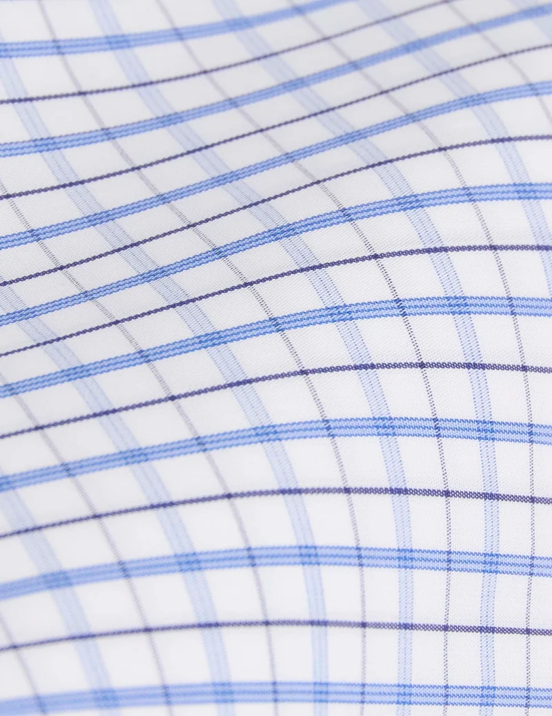 Chemise classique rayée bleue