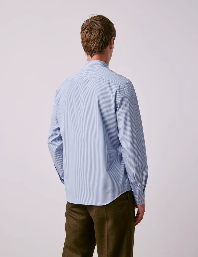 Chemise Herwin rayée bleue