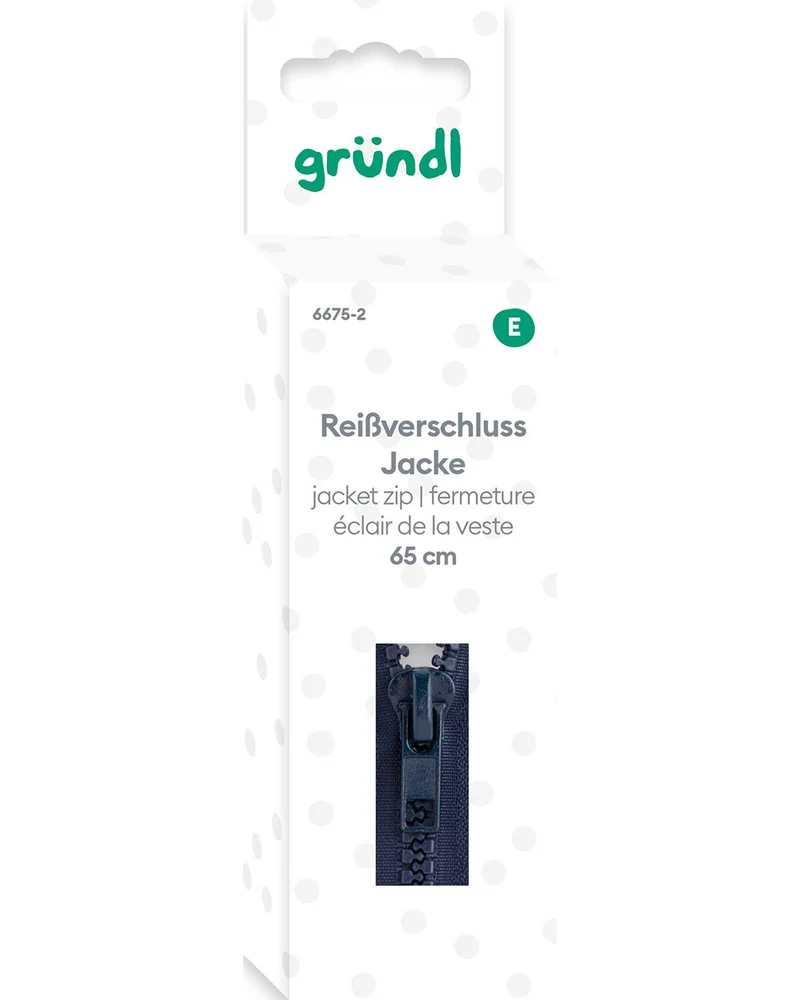 Reißverschluss Jacken, 65 cm