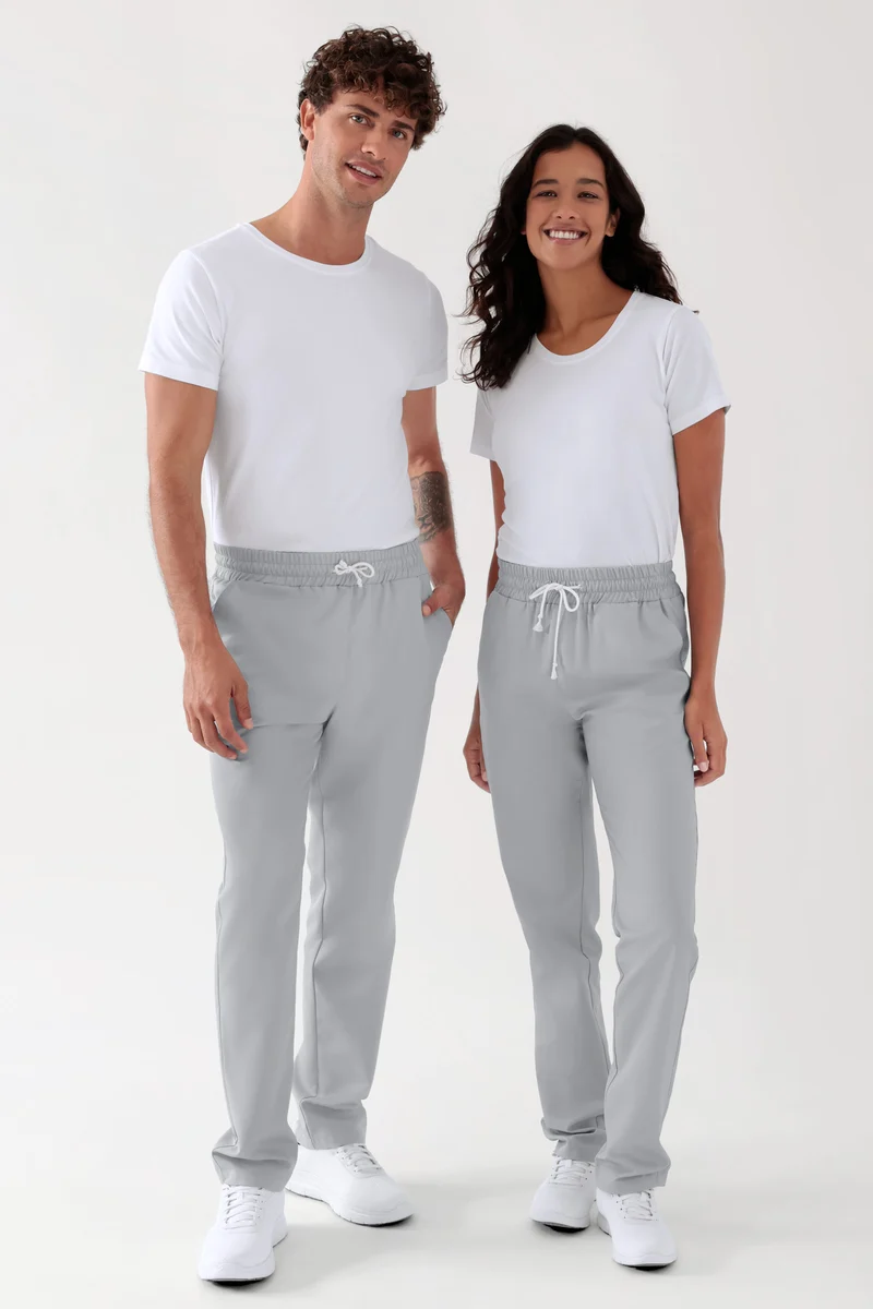 TENCEL™ Hose Unisex - Rundumgummibund perlgrau