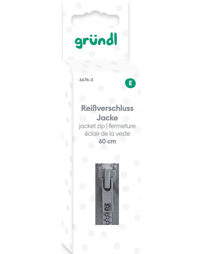 Reißverschluss Jacken, 60 cm