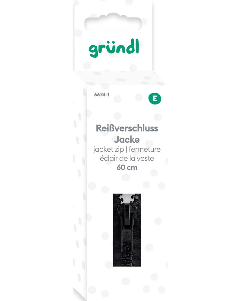 Reißverschluss Jacken, 60 cm