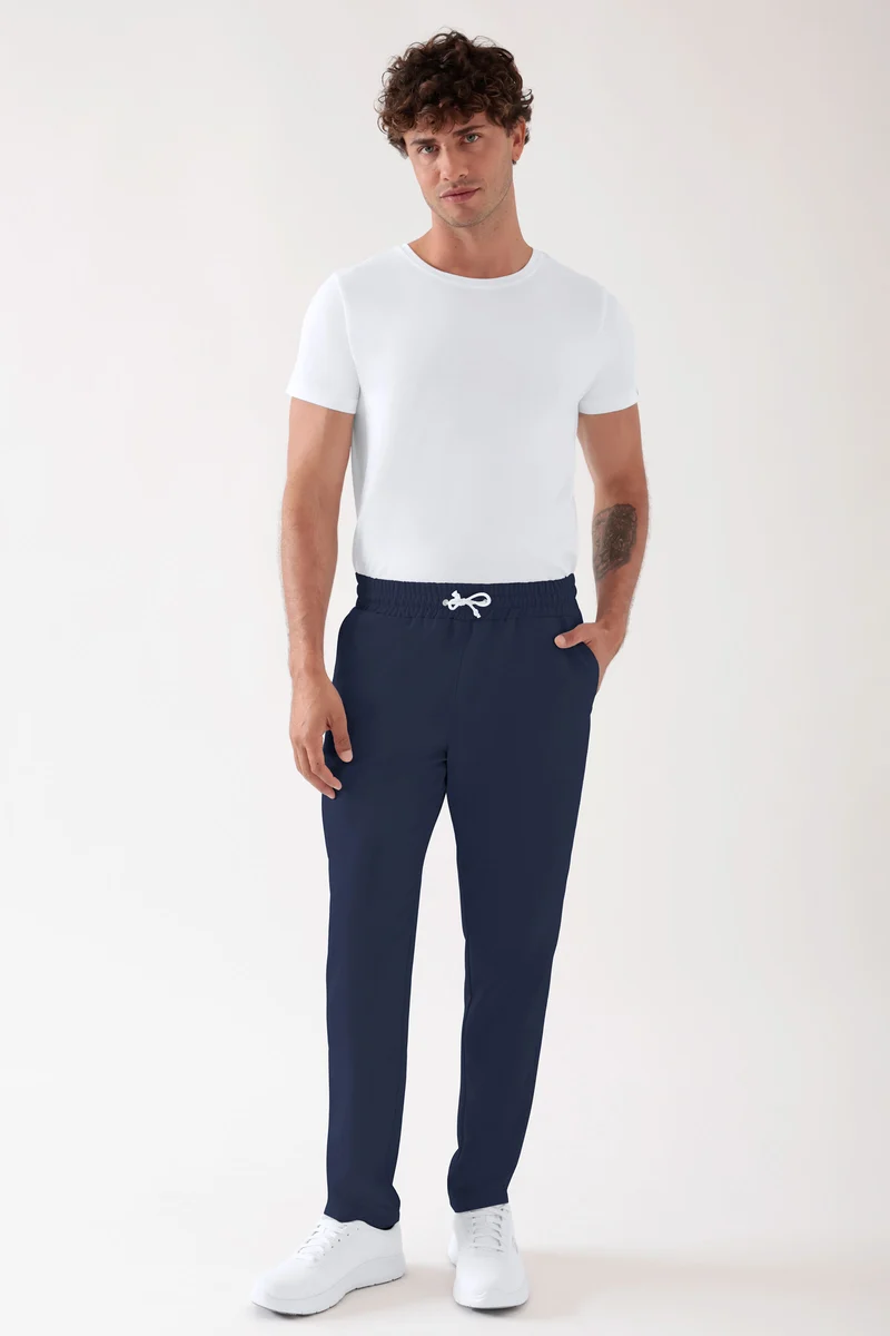 TENCEL™ Hose Unisex - Rundumgummibund navy