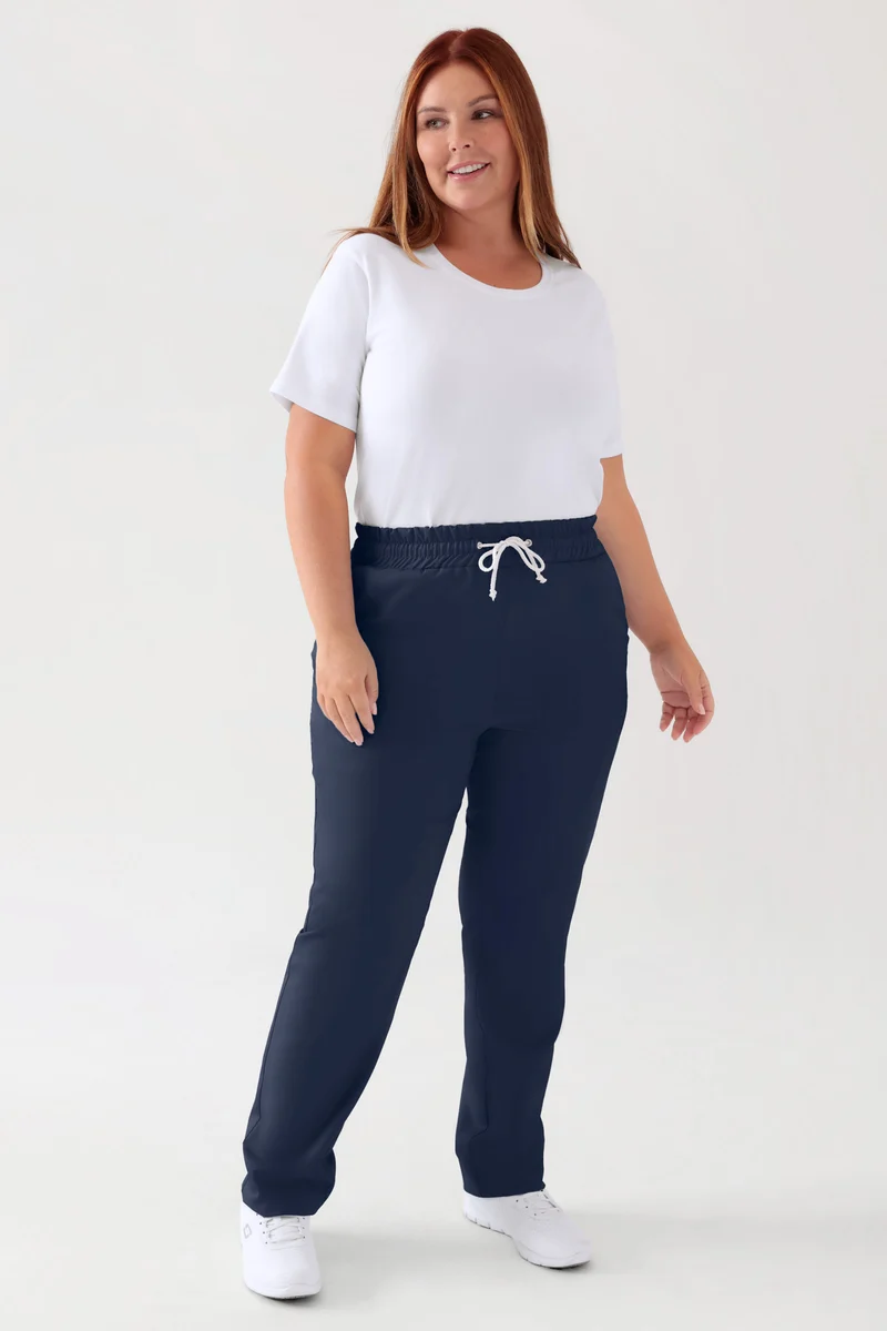 TENCEL™ Hose Unisex - Rundumgummibund navy