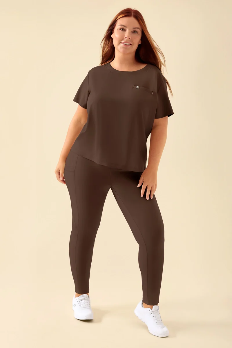 KAERE Leggings Damen - super elastisch coffee