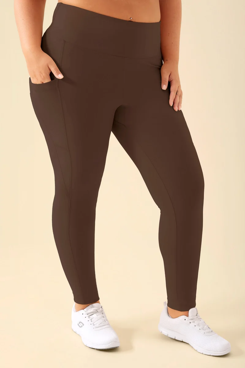 KAERE Leggings Damen - super elastisch coffee