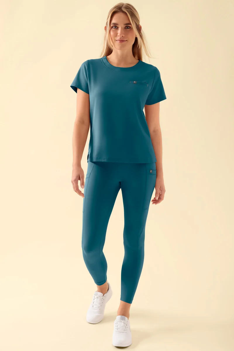 KAERE Leggings Damen - super elastisch petrol