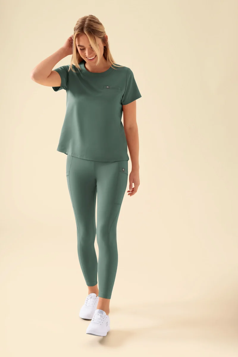 KAERE Leggings Damen - super elastisch dunkelgrün