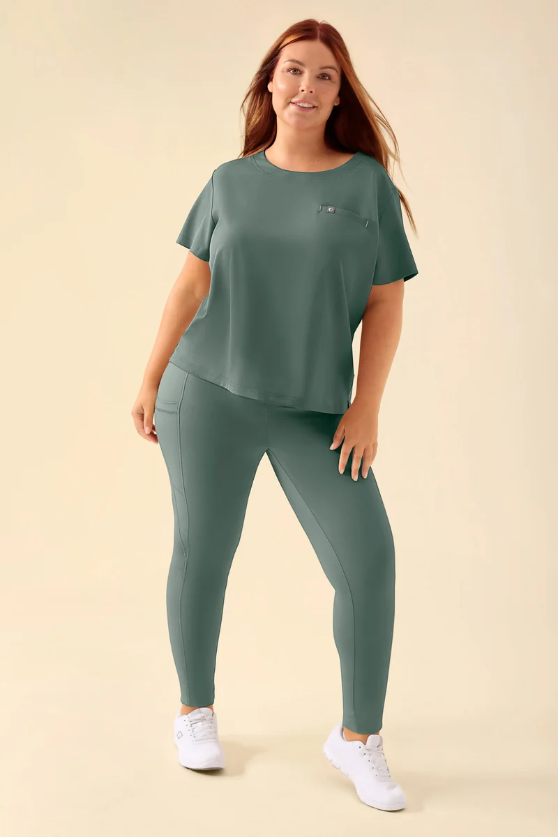 KAERE Leggings Damen - super elastisch dunkelgrün