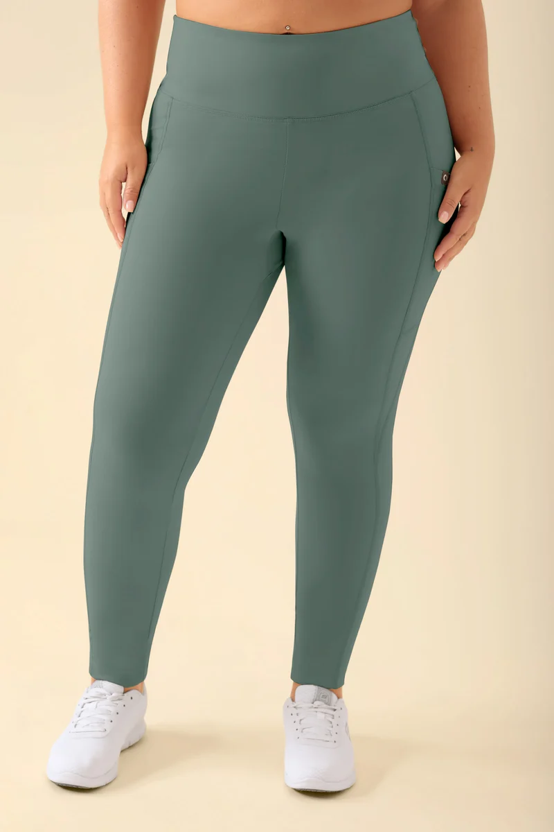 KAERE Leggings Damen - super elastisch dunkelgrün