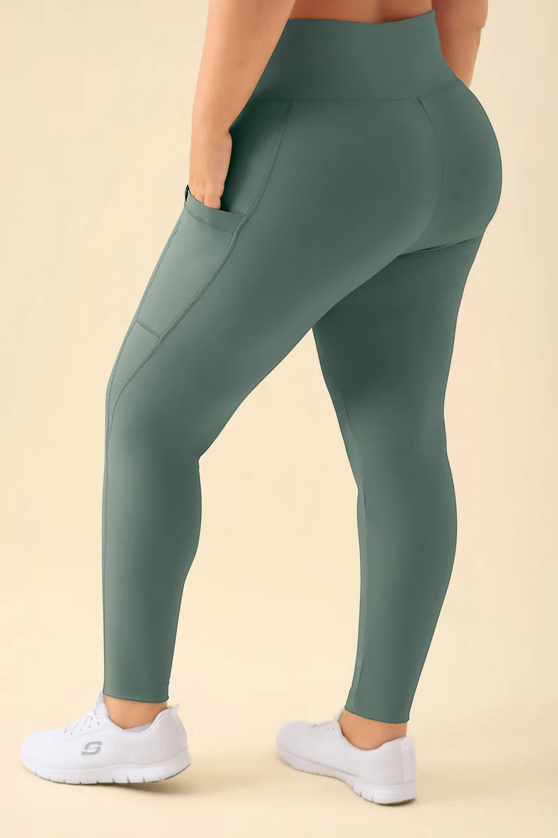 KAERE Leggings Damen - super elastisch dunkelgrün