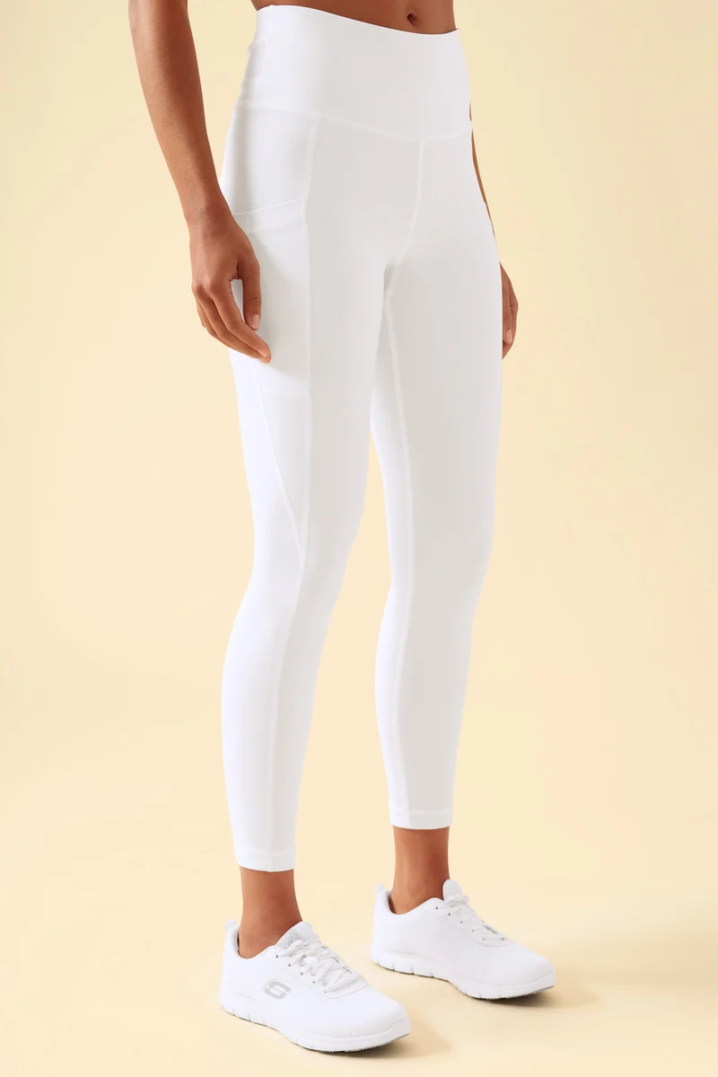KAERE Leggings Damen - super elastisch weiß