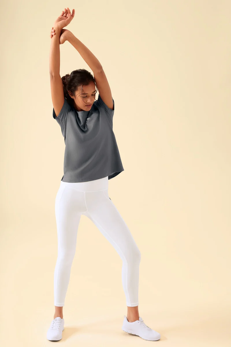 KAERE Leggings Damen - super elastisch weiß